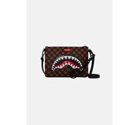 Pochette a tracolla Sharks In Paris WTF Bubble Brown Check Sprayground