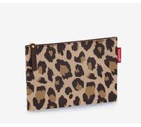 POCHETTE BUSTINA COSMETICI PIATTA LEOPARDATA 17hx24 cm