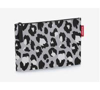 POCHETTE BUSTINA COSMETICI PIATTA LEOPARDATA GRIGIA 17hx24 cm