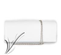 Pochette cerimonia in raso elegante da donna borsa piccola borsetta clutch sera