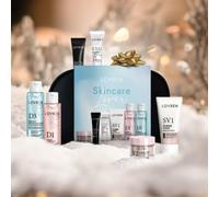 Pochette con 6 prodotti per Skincare Lover formato viaggio, 6 prodotti per la skincare da viaggio in una elegante pochette nera, prodotti per la skincare