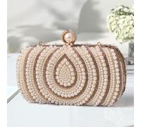 Pochette con perle Borsa da sposa Borsa con pochette di lusso con borsa da