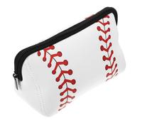 Pochette Cosmetica Bianca in Neoprene Baseball Zip