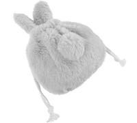 Pochette Cosmetica Coniglio Peluche, Sacchetto Cordino per Ragazze | Custodia Morbida per Cavi USB e Collane, Uso Quotidiano e Feste, Idea Regalo per Natale e San Valentino