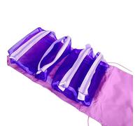 Pochette Cosmetica Haar Travel Coleve Bag Women Women Mesh Make Up Box Box Basket Weup Brush Brush Organizzatore Di Stoccaggio Rossetto-Viola