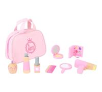 Pochette cosmetica per bambini Small Foot con accessori in legno rosa
