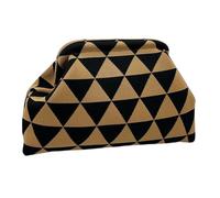 Pochette Crochet - Pochette Rondelle - Borsa a mano elegante e casual per le donne per la sera l'estate il matrimonio per le vacanze e il viaggio, Triangolo di cammello, Se référer au descriptif