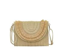 Pochette da Donna Borse a tracolla da spiaggia estive da donna in paglia di rafia intrecciata alla moda(BEIGE 1PC)