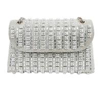 Pochette da donna con strass, portatile, con strass | Borsa da sera per compleanno, Capodanno, Natale, Pasqua, matrimonio, ballo, festa, celebrazione, San Valentino