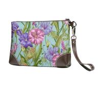 Pochette da donna in pelle con farfalla iris, borsa da polso colorata con cinturino staccabile, borsa da sera, portafoglio lungo da donna, per matrimoni, feste, viaggi, affari