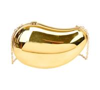 Pochette da sera da donna scintillante in acrilico mango, Oro