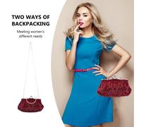 Pochette da sera fatta a mano 1pc Borsa da borsa retrò da donna chic per