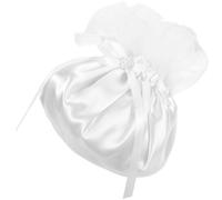 Pochette da Sposa Bianca, Raffinata per Cerimonia | Stile Classico e Delicato, Accento Decorativo, Comoda da Indossare, per Piccoli Doni e Regali