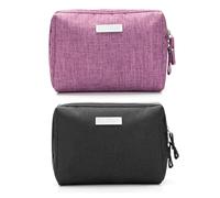 Pochette da toilette in 2 pezzi, borsa portaoggetti in tessuto Oxford, borsa portaoggetti multifunzionale, borsa cosmetica da viaggio, borsa cosmetica di grande capacità, Viola, Taglia unica, moderno