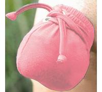Pochette da uomo con lacci, per pantaloncini da bagno e costumi da bagno, in morbido tessuto di raso, design confortevole, per l'uso quotidiano (rosa)