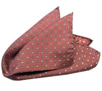 Pochette di seta uomo rossa tipo bordeaux FAZZOLETTO DA TASCHINO rosso mad Italy