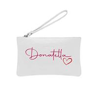 Pochette donna personalizzata con Nome Bianca o Nera stampa Diretta Alta Qualità Idea Regalo Festa della Mamma Donna Natale San Valentino Anniversario Compleanno Made in Italy Borsello 25x16cm 7