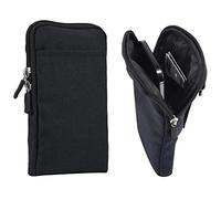Pochette e Tracolla per Telefono Uomo, Borse Spalla per Smartphone Nero, Impermeabile Borsello Fondina Cellulare Cintura Uomo Borse Messenger Marsupio Borse Mano da Portafoglio con Tracolla Regolabile