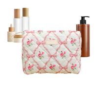 Pochette Floreale Organizer Viaggio Grande Capacità per Cosmesi e Toeletta