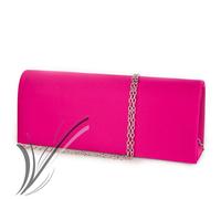 Pochette fucsia elegante cerimonia in raso donna clutch piccola fucsia borsetta