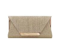 Pochette glitterate da donna, borse da sera, buste, borse formali, matrimoni, balli, lotteria, gold, Einheitsgröße