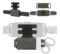 Pochette IFAK Trauma con Porta Laccio, Organizer Medico Estraibile 2 Pezzi | Inserto Estraibile, Tasca Interna, Supporto Elastico E Montaggio A Strappo Orizzontale O Verticale