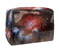 Pochette impermeabile per il trucco, con cielo stellato, blu inverno, organizer da viaggio con cerniera, piccola custodia per cosmetici, borsa per cosmetici, per adolescenti, ragazze e donne,