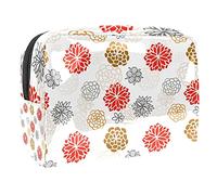 Pochette impermeabile per il trucco, con nuvole soleggiate e cuori, organizer da viaggio con cerniera, piccola borsa per cosmetici per adolescenti, ragazze e donne, Multicolore 06,