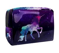 Pochette impermeabile per il trucco, motivo cielo stellato con galassia, organizer da viaggio con cerniera, piccola custodia per cosmetici per adolescenti, ragazze e donne, Multicolore 04,