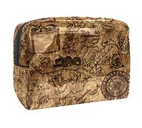 Pochette impermeabile per trucchi vintage Let's Go for a Ride, borsa per il trucco in bicicletta, organizer da viaggio con cerniera, piccola custodia per cosmetici, borsa per cosmetici, per