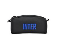 Pochette in Canvas grande con zip grande e logo INTER. Prodotto Ufficiale INTER 153429