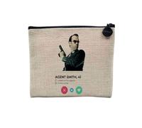 Pochette in lino - Agent Smith Social Network Dating Love - Astuccio in tela effetto lino, portamonete - 15 x 10 cm, Agen Tsmith, 15 x 10 cm, Astuccio per il trucco