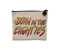 Pochette in lino - Arcade Retro Gaming Videogiochi Umorismo Scherzo Geek Culture - Astuccio per trucco in tela effetto lino, astuccio da toilette - Portamonete, Eighties, 15 x 10 cm, Astuccio per il