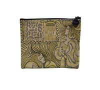 Pochette in lino - Art Nouveau Modern Decorative Design 1900 Moderno - Astuccio per trucco in tela effetto lino - Astuccio da toilette - Portamonete, Medievale, 15 x 10 cm, Astuccio per il trucco