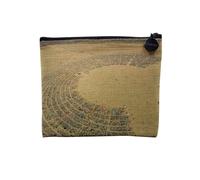Pochette in lino - Burning Man Festival Nevada Hippie Stati Uniti Desert - Astuccio per trucco in tela effetto lino, 15 x 10 cm, Bruning Man 2, 15 x 10 cm, Astuccio per il trucco