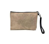 Pochette in lino - Carta antica e dipartimento Francia Regione Archive 1700 1800 1900 - Astuccio per trucco in tela effetto lino, astuccio da toilette - Portamonete, Morbihan, 23.5 x 15 cm, Astuccio