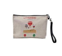 Pochette in lino - Chiamate Telephone Passion Travel Decroche Umorismo Paese Africa Asia Europa Tradizione - Astuccio trucco in tela effetto lino - Astuccio da toilette - Portamonete, Turchia 1, 23.5