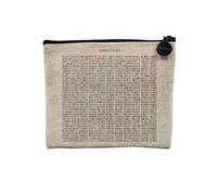 Pochette in lino, codice binario per intrusi, astuccio per trucco in tela, effetto lino, portamoneta, 15 x 10 cm, lino, 15 x 10 cm, Astuccio per il trucco