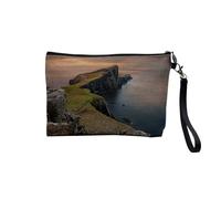 Pochette in lino - Collezione dei più bei tramonti Natura Magnifico Paesaggio Mare Montagna Città - Astuccio trucco in tela effetto lino - Astuccio da toilette - Portamonete, Scozia, 23.5 x 15 cm,