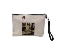 Pochette in lino, collezione di reti sociali, parodia pittore, pittura classica romantica, astuccio per trucco in tela, effetto lino, astuccio da bagno, portamonete, Degas, 23.5 x 15 cm, Astuccio per
