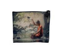 Pochette in lino - Collezione Plus Belle foto della Thaillandia Tramonto Città Spiaggia Monumento Vacanza Cultura - Astuccio trucco in tela effetto lino - Astuccio da toilette - Portamonete,