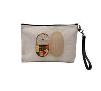 Pochette in lino - Collezione Plus Belle immagini di cucina del mondo Giappone Spagna piatti - Astuccio per trucco in tela effetto lino - Astuccio da toilette - Portamonete, Giappone Bento, 23.5 x 15