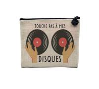 Pochette in lino - Collezione scherzo giochi di parola musica musicista strumento strumentista pop rock classico - Astuccio per trucco in tela effetto lino - Astuccio da toilette - Portamonete,