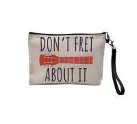 Pochette in lino - Collezione scherzo giochi di parola musica musicista strumento strumentista pop rock classico - Astuccio per trucco in tela effetto lino - Astuccio da toilette - Portamonete, Don't