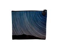 Pochette in lino - Le Temps passe sous les Startoiles - Astuccio per trucco in tela effetto lino, portamonete - 15 x 10 cm, lino, 15 x 10 cm, Astuccio per il trucco