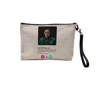 Pochette in lino - Sfinge Comics BD - Rete sociale per incontrare amore, astuccio per trucco in tela, effetto lino, 23,5 x 15 cm, The Riddler, 23.5 x 15 cm, Astuccio per il trucco