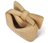 Pochette in Paglia Con Manico Borsa Di Per Donna Da Spiaggia Estiva