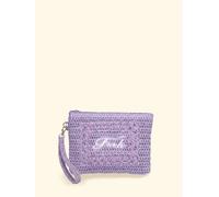 Pochette in rafia F**K