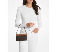 Michael Kors Jet Set Borsa a spalla marrone scuro, pelle sintetica, donna