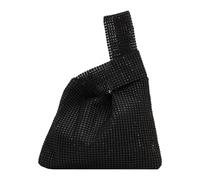 Pochette Lucida Da 1 Pezzo Pochette Con Strass Pochette Elee Pochette Con Personalità Della Moda Accessori Di Abbigliamento (Nero)